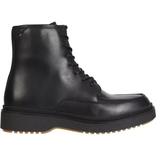 Premium Cleated Lace-Up Boots , Herren, Größe: 45 EU - Tommy Hilfiger - Modalova