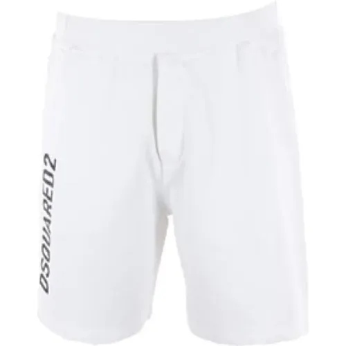 Jogging Shorts with Logo Print , male, Sizes: XL - Dsquared2 - Modalova