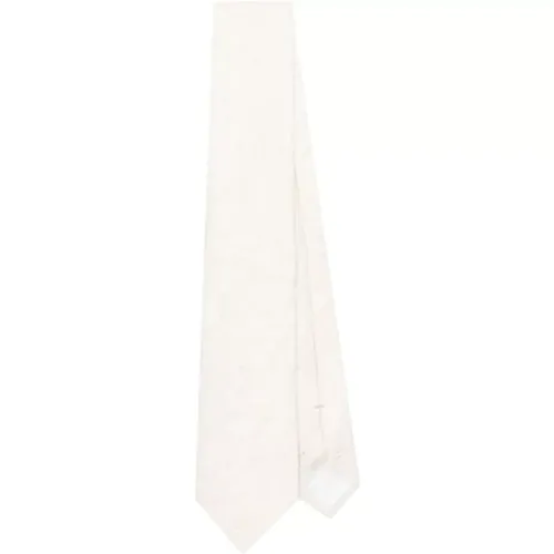 Sand Woven Jacquard Tie , male, Sizes: ONE SIZE - Emporio Armani - Modalova