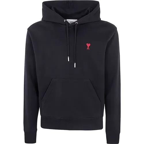 Herz Hoodie , Herren, Größe: M - Ami Paris - Modalova