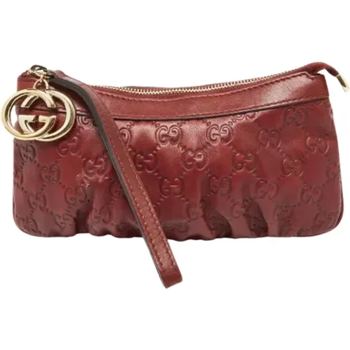 Pre-owned Leder clutches - Gucci Vintage - Modalova