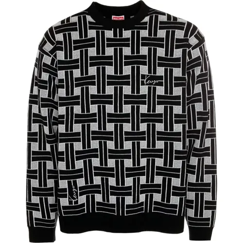 Relief Jacquard Weave Jumper , Herren, Größe: L - Kenzo - Modalova