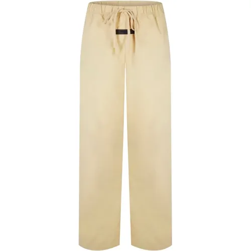 Logo Relaxte Hose Sand Hose , Damen, Größe: S - Fear Of God - Modalova