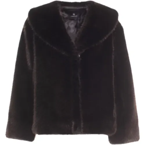 Hilary Fur Jacket - Black , female, Sizes: XS - Anine Bing - Modalova