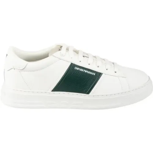 Men`s Leather Sneakers, Stylish and Comfortable , male, Sizes: 10 UK, 9 UK, 6 UK, 7 UK, 5 UK - Emporio Armani - Modalova