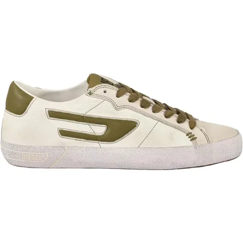 Leather Sneakers with Rubber Sole , male, Sizes: 6 UK - Diesel - Modalova