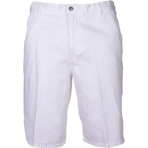 Herren Bermuda Shorts, Regular Fit, Niedrige Taille , Herren, Größe: W33 - Dondup - Modalova