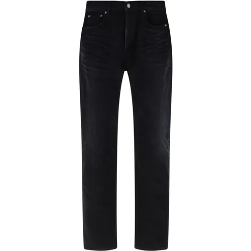 Cotton Denim Jeans , male, Sizes: W33, W31, W30, W32, W29, W34 - Saint Laurent - Modalova