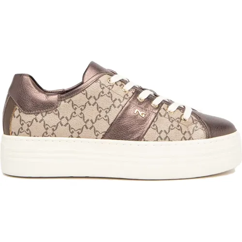 Platform Sneakers Made in Italy , female, Sizes: 4 UK, 6 UK, 5 UK, 3 UK - Nerogiardini - Modalova