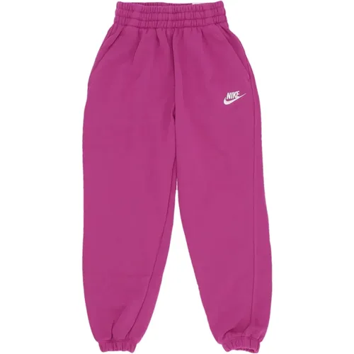 Fuchsia Lockerer Fleece-Top und Hose - Nike - Modalova