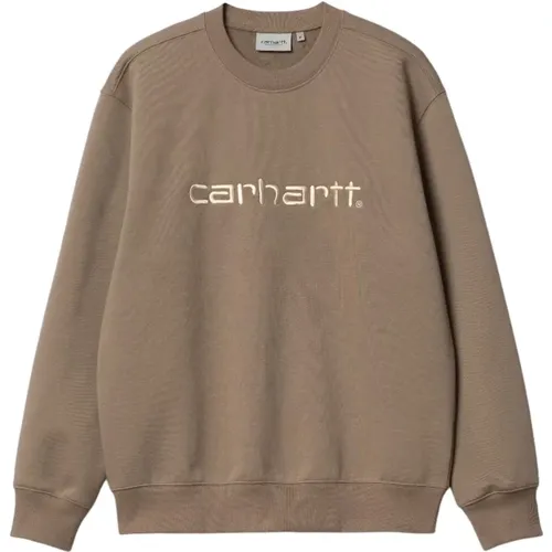 Sweatshirt Brushed Cotton Loose Fit , male, Sizes: S, 2XL - Carhartt WIP - Modalova
