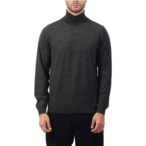 High Neck Wool Sweater , male, Sizes: M, L, XL - Hugo Boss - Modalova