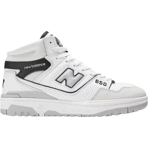 Weiße High-Top Sneakers mit grauen und schwarzen Details - New Balance - Modalova
