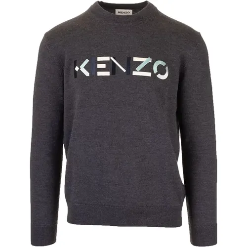 K Logo Embroidered Merino Sweater , male, Sizes: S, XL - Kenzo - Modalova