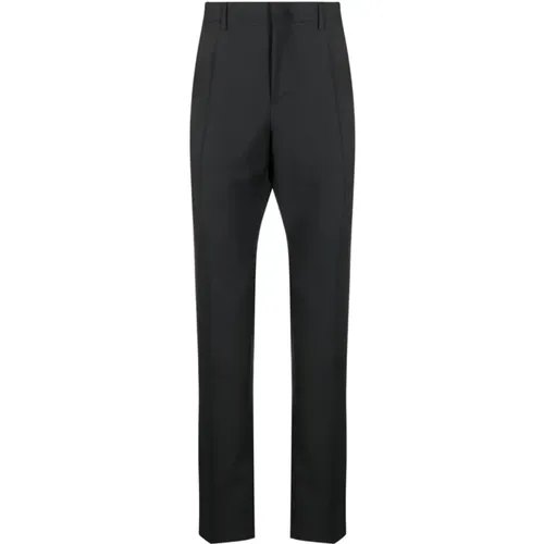Wool and Mohair Trousers with Pressed Crease , male, Sizes: L, S, M, XL - Valentino Garavani - Modalova