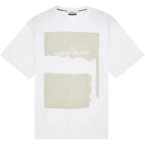 Casual Cotton T-shirt , male, Sizes: S, L - Stone Island - Modalova