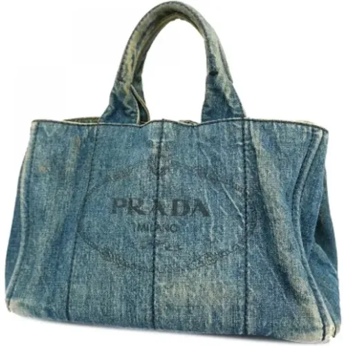 Pre-owned Denim prada-bags , female, Sizes: ONE SIZE - Prada Vintage - Modalova