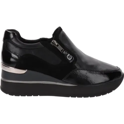 Leder Damen Sneakers Komfort Stil , Damen, Größe: 38 EU - Cinzia Soft - Modalova