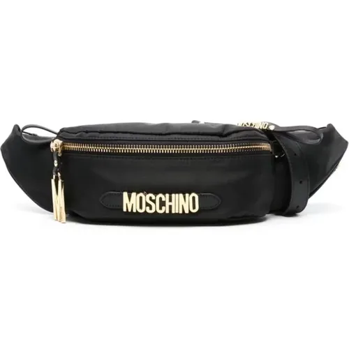 Schwarze Gold-Tone Bum Bag Moschino - Moschino - Modalova