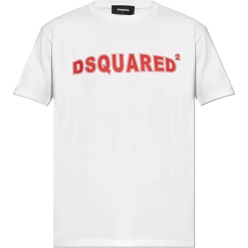 T-shirt with logo , male, Sizes: XL, 2XL, 3XL, M, L, S - Dsquared2 - Modalova