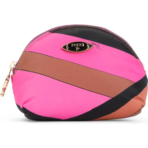 Pink & Purple Clutch Bag , female, Sizes: ONE SIZE - EMILIO PUCCI - Modalova