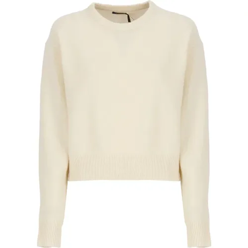 Iconic Wool Cashmere Sweater Ivory , female, Sizes: M - Ralph Lauren - Modalova