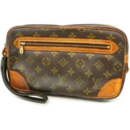 Pre-owned Fabric clutches , male, Sizes: ONE SIZE - Louis Vuitton Vintage - Modalova