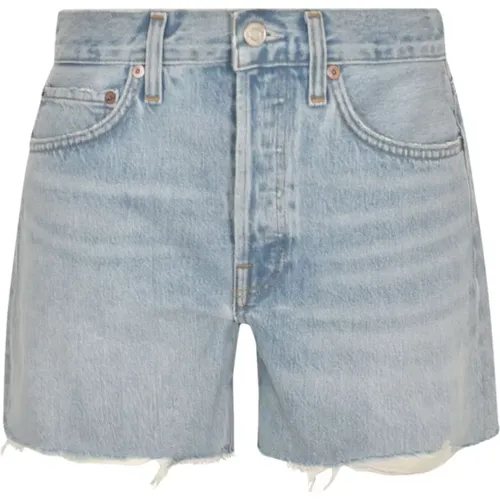 Denim Shorts , female, Sizes: W24 - Agolde - Modalova