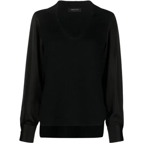 Long Sleeve Sweatshirt , female, Sizes: S - Fabiana Filippi - Modalova