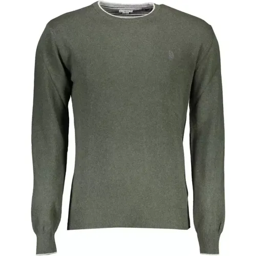 Luxuriöser Grüner Slim Sweater mit Logo , Herren, Größe: XL - U.s. Polo Assn. - Modalova