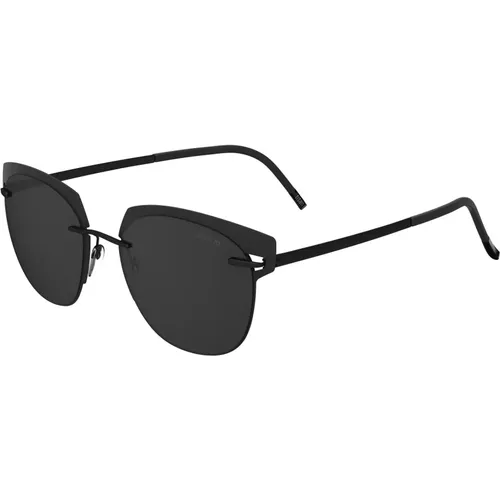 Accent Shades Sunglasses /Dark Grey , female, Sizes: ONE SIZE - Silhouette - Modalova