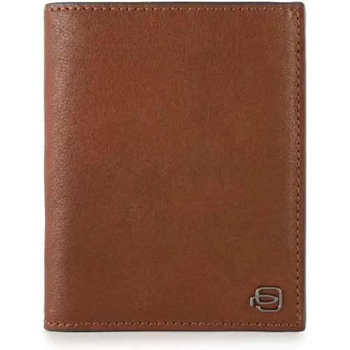 Vertical Leather Wallet with Rfid Protection , male, Sizes: ONE SIZE - Piquadro - Modalova