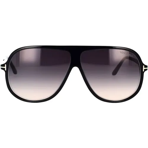 Classic Pilot Sunglasses Ft0998/S 01B , male, Sizes: 62 MM - Tom Ford - Modalova