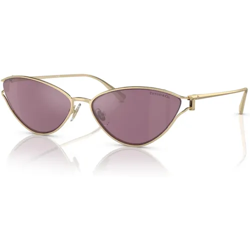 Gold/Rosa Sonnenbrille TF 3095 , Damen, Größe: 61 MM - Tiffany - Modalova