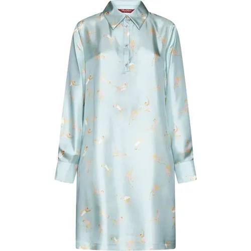 Swimmers Print Shirt Dress , female, Sizes: M - Max Mara Studio - Modalova