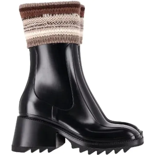 Pre-owned Rubber boots , female, Sizes: 5 UK - Chloé Pre-owned - Modalova