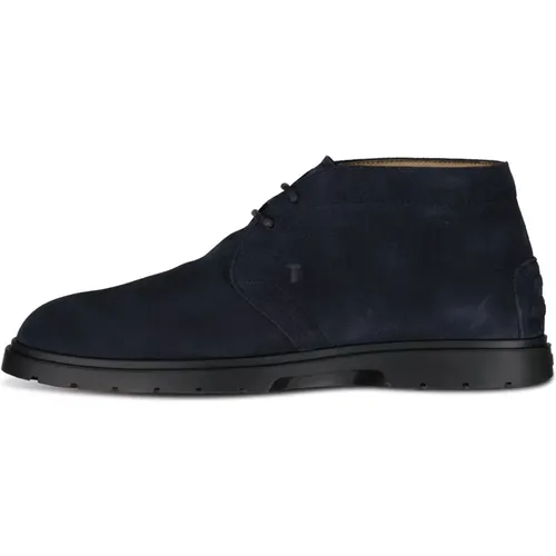 Velour Desert Boots , male, Sizes: 9 1/2 UK, 6 1/2 UK, 8 1/2 UK, 7 1/2 UK, 11 UK, 7 UK, 6 UK, 9 UK - TOD'S - Modalova