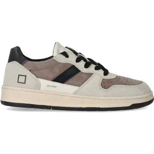 Powder Mud Sneaker in Beige und Braun , Herren, Größe: 41 EU - D.A.T.E. - Modalova