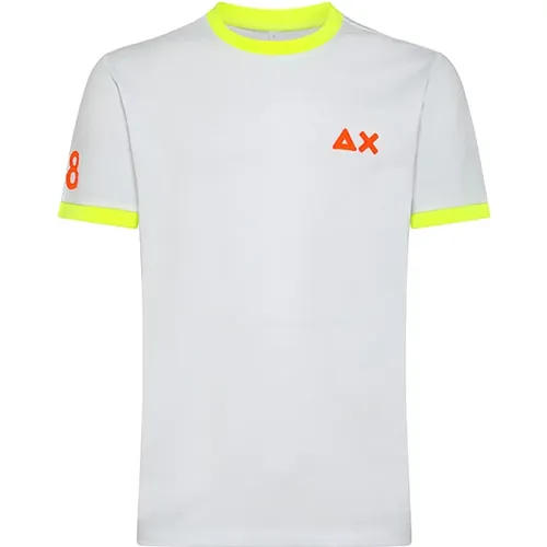 Klassisches Logo T-Shirt für Männer , Herren, Größe: 3XL - Sun68 - Modalova