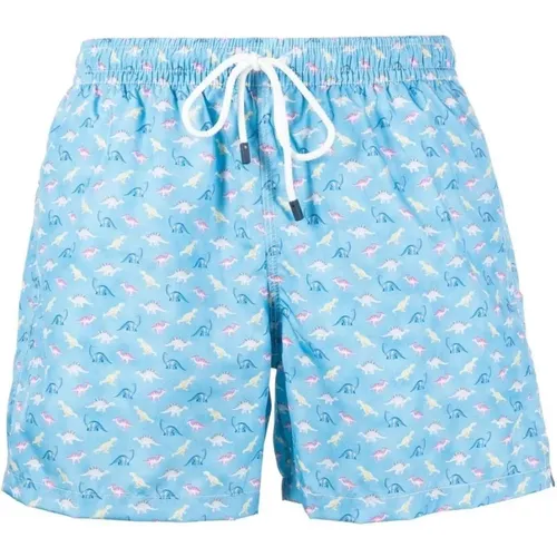 Polyester swim shorts , male, Sizes: 2XL - Fedeli - Modalova