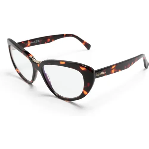 Havana Optical Frame, versatile and stylish , female, Sizes: ONE SIZE - Max Mara - Modalova