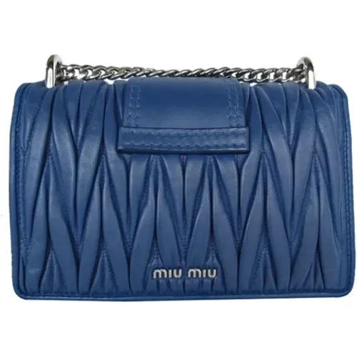 Pre-owned Leather shoulder-bags , female, Sizes: ONE SIZE - Miu Miu Pre-owned - Modalova