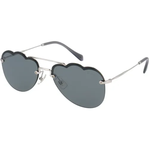 Stylish Sunglasses with 0MU 56Us Design , female, Sizes: 58 MM - Miu Miu - Modalova