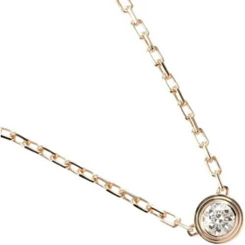 Pre-owned Rose Gold necklaces , female, Sizes: ONE SIZE - Cartier Vintage - Modalova