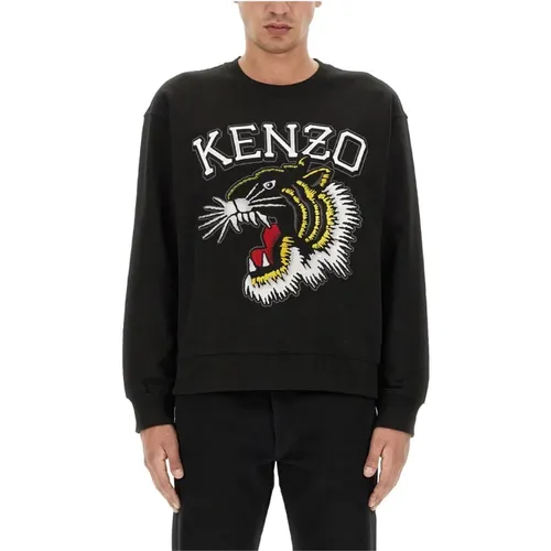 Embroidered Tiger Sweatshirt , male, Sizes: L - Kenzo - Modalova