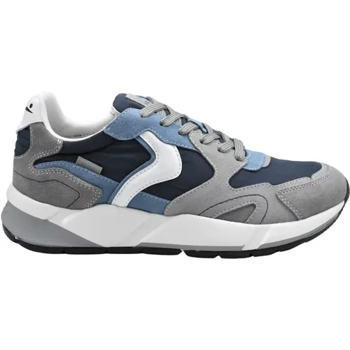 Mens Shoes Laced Blue Ss24 , male, Sizes: 10 UK - Voile blanche - Modalova