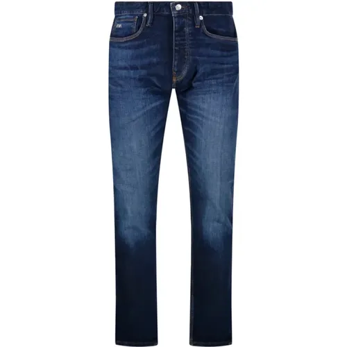 Denim Blaue Taschenhose , Herren, Größe: W33 - Emporio Armani - Modalova