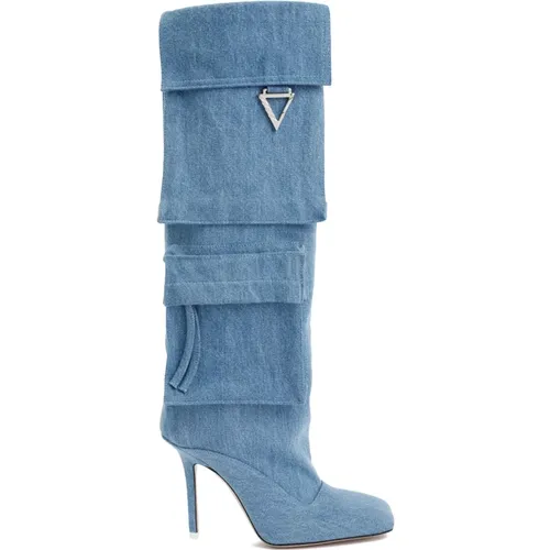 Denim Sienna Ankle Boots , female, Sizes: 5 1/2 UK - The Attico - Modalova