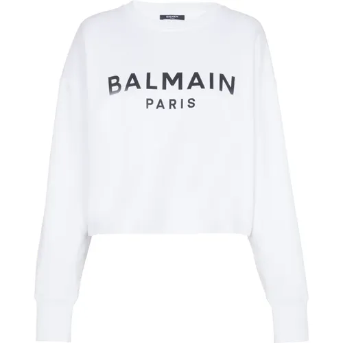Paris sweatshirt , female, Sizes: M, L, S - Balmain - Modalova