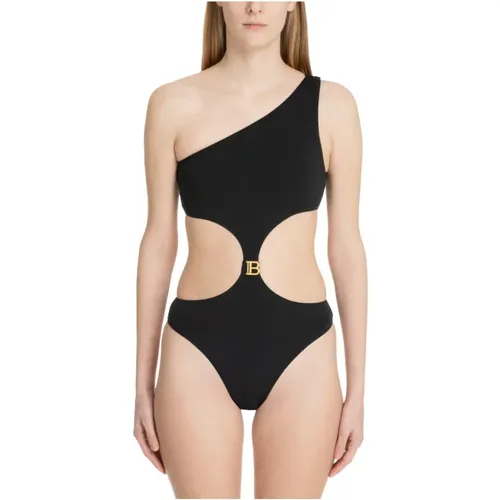 B-Metal Swimsuit , female, Sizes: XS, M, S - Balmain - Modalova